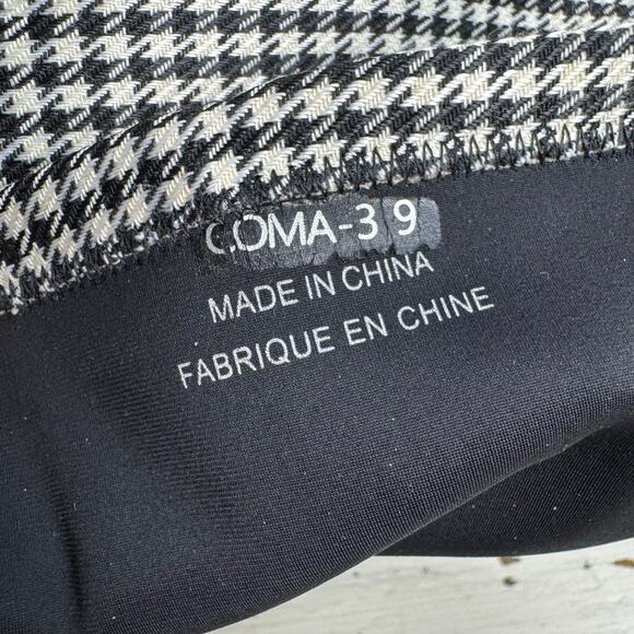 Jeffrey Campbell Coma Houndstooth Pointed Toe Bootie Boots Heel Women's Size 9 - Picture 4 of 10